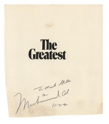 Lot #906 Muhammad Ali Signature