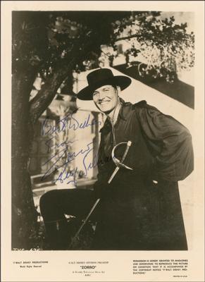 Lot #885 Guy Williams Signed Photograph as Zorro - Image 1