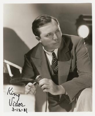 Lot #880 King Vidor Signed Photograph - Image 1