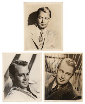 Lot #802 Alan Ladd (3) Signed Photographs - Image 1