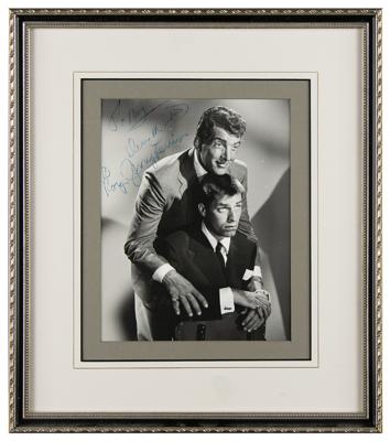 Lot #673 Dean Martin and Jerry Lewis Signed Photograph - Image 2