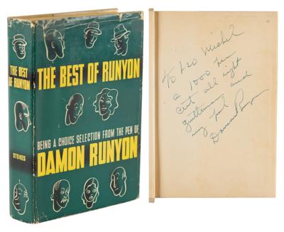 Lot #476 Damon Runyon Signed Book - Image 1