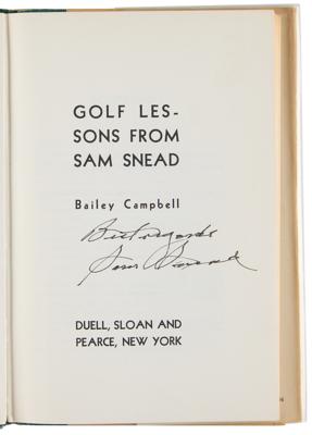 Lot #921 Sam Snead (3) Signed Books - Image 2