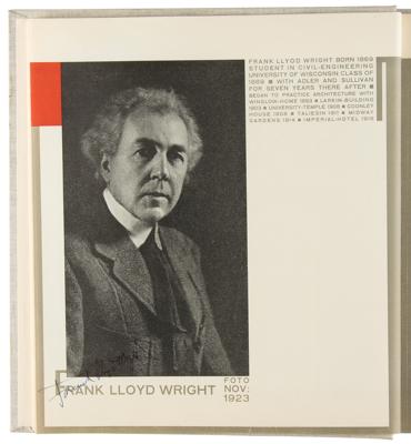 Lot #324 Frank Lloyd Wright Twice-Signed Book - Image 3