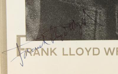 Lot #324 Frank Lloyd Wright Twice-Signed Book - Image 4