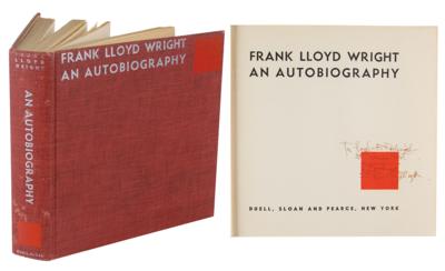 Lot #325 Frank Lloyd Wright Signed Book