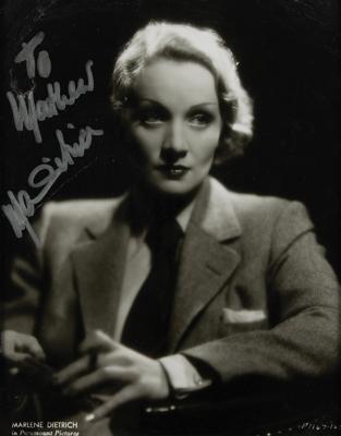 Lot #746 Marlene Dietrich Signed Oversized Photograph - Image 1