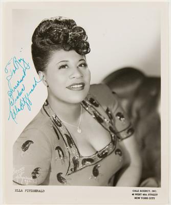 Lot #576 Ella Fitzgerald Signed Photograph - Image 1