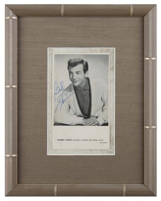 Lot #611 Bobby Darin Signed Promotional Card - Image 2