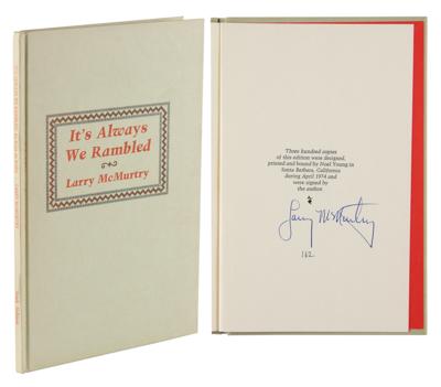 Lot #453 Larry McMurtry Signed Book - Image 1