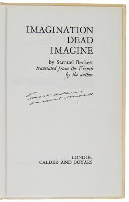 Lot #416 Samuel Beckett (4) Signed Books - Image 3