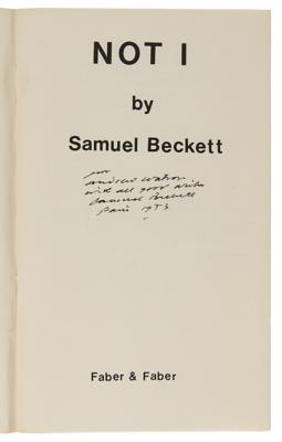 Lot #416 Samuel Beckett (4) Signed Books - Image 5