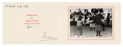 Lot #220 Princess Anne Signed Christmas Card - Image 1