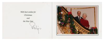 Lot #219 Prince Philip Signed Christmas Card (2006) - Image 1