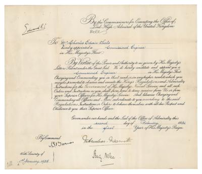 Lot #196 King Edward VIII Document Signed