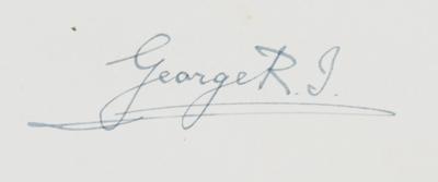 Lot #202 King George V Document Signed - Image 2