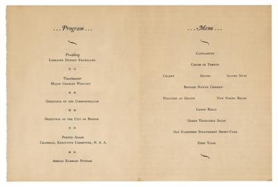 Lot #271 Amelia Earhart Signed National Aeronautic Association Dinner Menu - Image 2