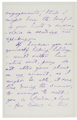 Lot #375 Charles L. Dodgson Autograph Letter Signed to a Speech Therapist - Image 2