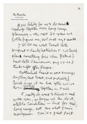Lot #380 Allen Ginsberg Autograph Letter Signed to Fellow Beat Generation Poet Gregory Corso - Image 2
