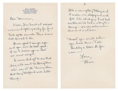 Lot #47 Bill Clinton Early Autograph Letter Signed to Grandmother - Image 1
