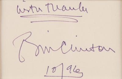 Lot #62 Bill Clinton Signature as President - Image 2