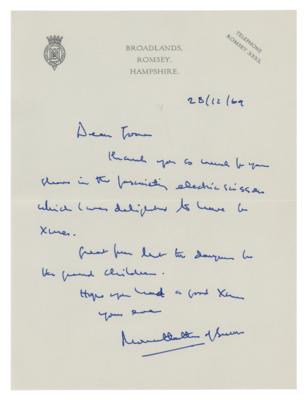 Lot #261 Mountbatten of Burma Autograph Letter Signed - Image 1