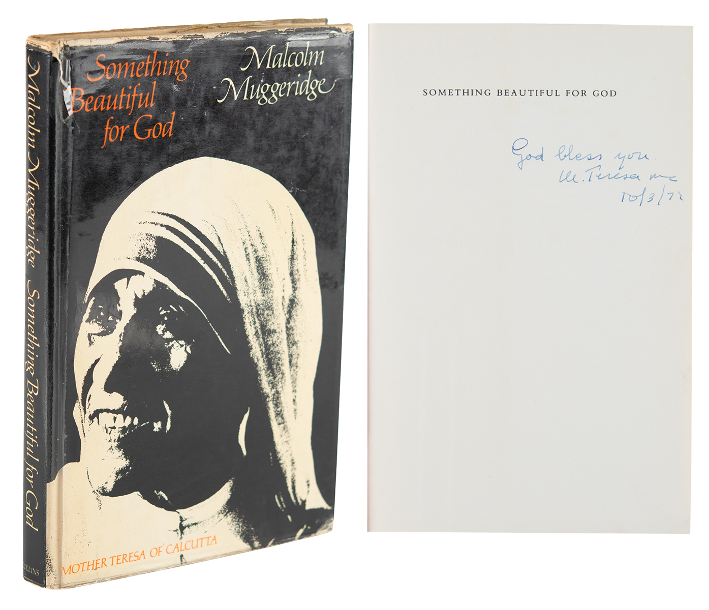 Lot #138 Mother Teresa Signed Book