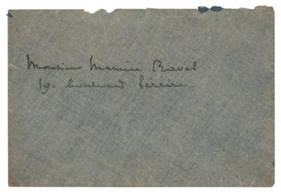 Lot #500 Claude Debussy Autograph Letter Signed to Maurice Ravel - Image 2