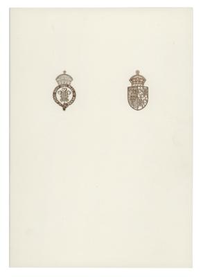 Lot #130 Princess Diana and King Charles III Signed Christmas Card - Image 2