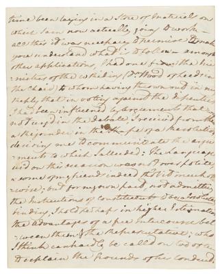 Lot #123 William Wilberforce Autograph Letter Signed on Politics and Abolition: "Plunged up to the chin in slave papers" - Image 4