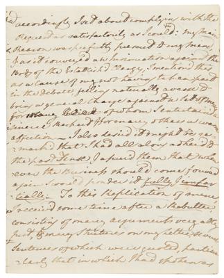 Lot #123 William Wilberforce Autograph Letter Signed on Politics and Abolition: "Plunged up to the chin in slave papers" - Image 5