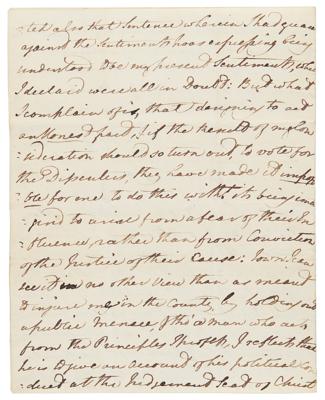 Lot #123 William Wilberforce Autograph Letter Signed on Politics and Abolition: "Plunged up to the chin in slave papers" - Image 7