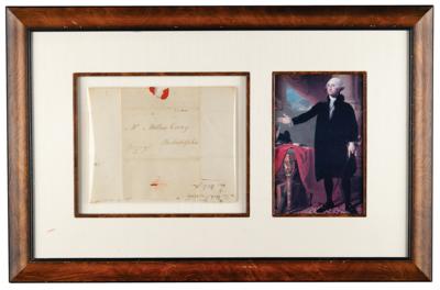 Lot #3 George Washington Signed Free Frank as President to Publisher Mathew Carey - Image 2
