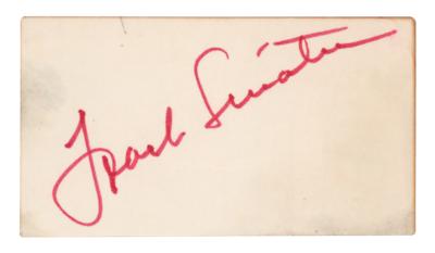 Lot #854 Frank Sinatra Signature