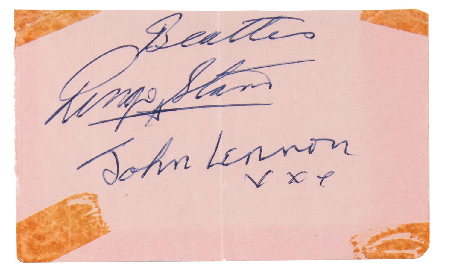 Lot #523 Beatles Signatures (Early 1960s) - Image 2
