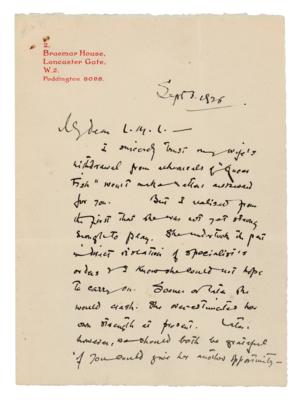 Lot #474 Sax Rohmer Autograph Letter Signed - Image 2