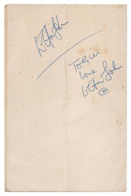 Lot #622 Elton John Twice-Signed Menu - Image 1