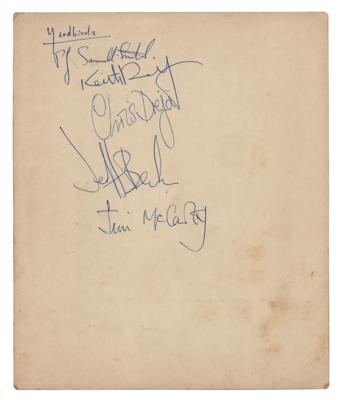 Lot #548 The Yardbirds Signed Photograph - Image 1