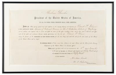 Lot #21 Abraham Lincoln Document Signed as President for Internal Revenue Assessor - Image 3