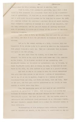 Lot #40 Franklin D. Roosevelt Signed Presidential Nomination Acceptance Speech (1932): "A new deal for the American people" - Image 10