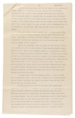 Lot #40 Franklin D. Roosevelt Signed Presidential Nomination Acceptance Speech (1932): "A new deal for the American people" - Image 5
