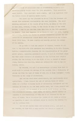 Lot #40 Franklin D. Roosevelt Signed Presidential Nomination Acceptance Speech (1932): "A new deal for the American people" - Image 8