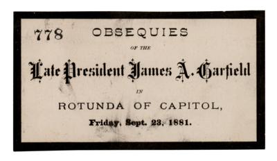 Lot #75 James A. Garfield Obsequies Ephemera - Image 4