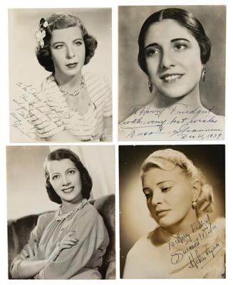 Lot #584 Female Opera Singers (9) Signed Photographs - Image 1