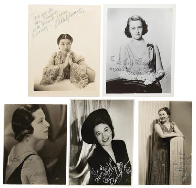 Lot #585 Female Opera Singers (9) Signed Photographs - Image 2