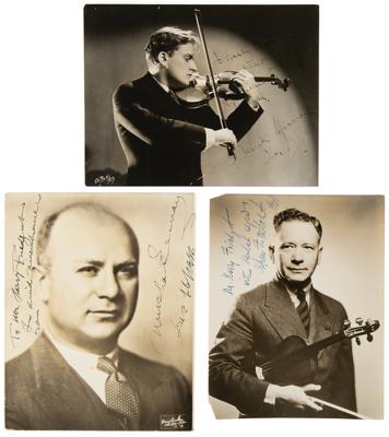 Lot #595 String Players (9) Signed Photographs - Image 2