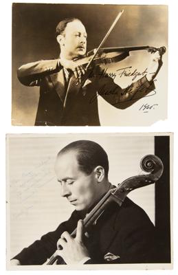 Lot #595 String Players (9) Signed Photographs - Image 3