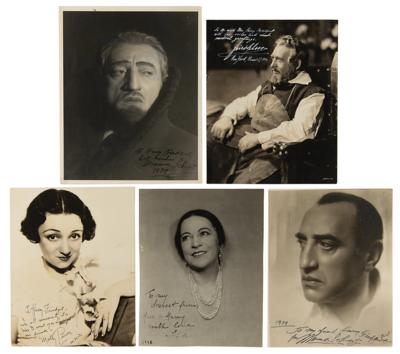 Lot #583 Jewish and Yiddish Performers (5) Signed