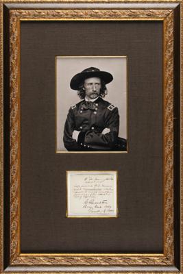 Lot #245 George A. Custer Civil War-Dated Autograph Endorsement Signed on Deserting Irish Captain - Image 2