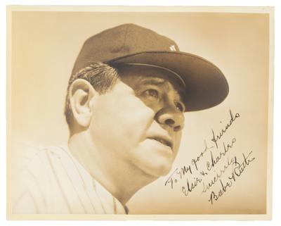 Lot #902 Babe Ruth Boldly Signed Photograph